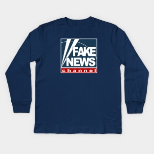 Fake News Channel Kids Long Sleeve T-Shirt